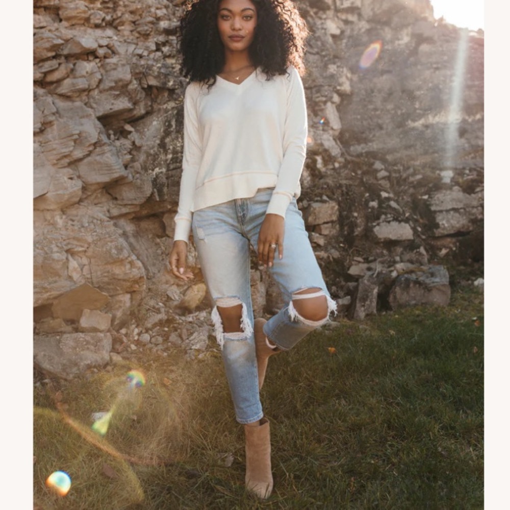 ✨ Anthropologie Paper Crane Boho Lightweight Sweater ✨ - Picture 7 of 15
